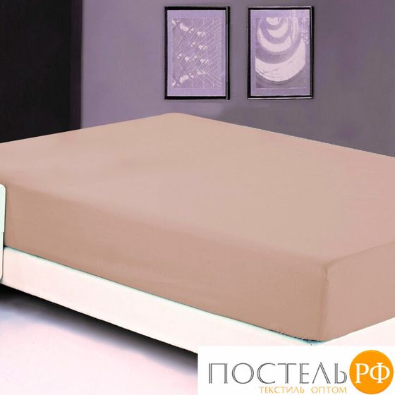 PRC-R-42 Простынь сатин на резинке 180x200