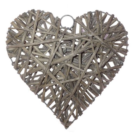 Украшение новогоднее без ленты, &quot;Сердце&quot;,  L24 W4 H24 см, 2в.