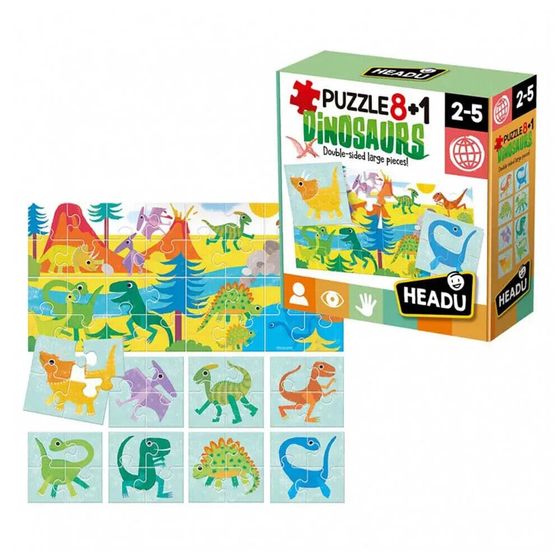 FOURNIER 8+1 Dinosaurs Puzzle