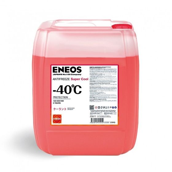 Антифриз ENEOS Super Cool -40 C, красный, 20 кг