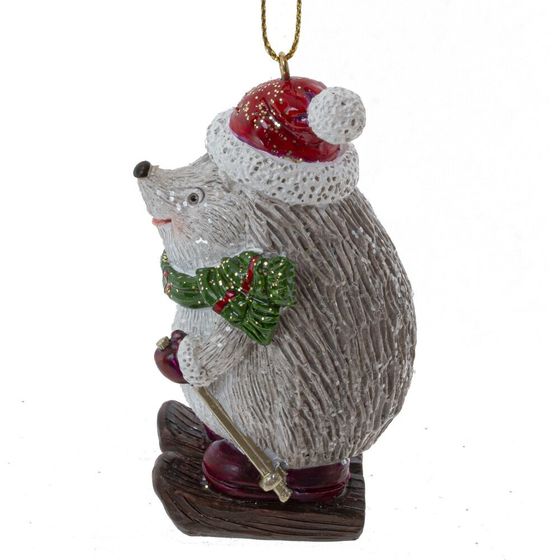 Фигурка декоративная подвесная &quot;Ежик&quot;, L4 W5 H8 см, 4в.