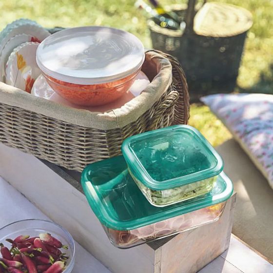 Контейнер стеклянный KEEP'N'BOX квадратный 1220мл