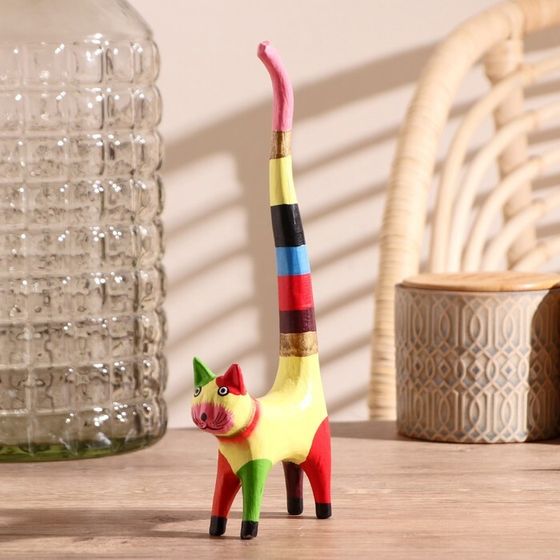 Сувенир дерево «Кошка», 10×3.5×25 см