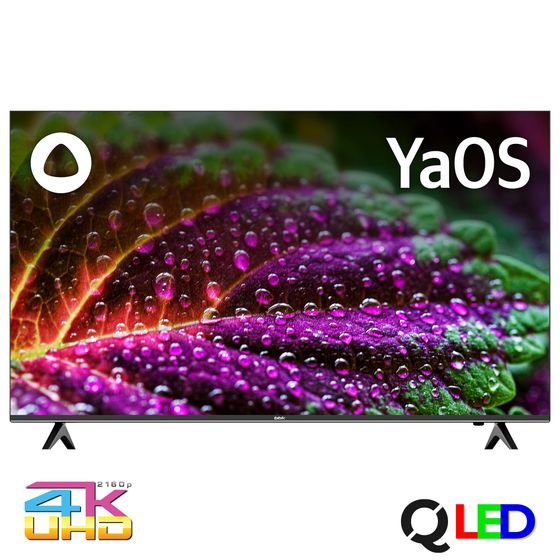 Телевизор QLED 55&quot; BBK 55LED-8246/UTS2C черный 4K UHD SmartTV Яндекс.ТВ