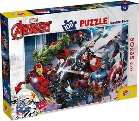 Lisciani LISCIANI MARVEL PUZZLE DF PLUS 108 AVENGERS