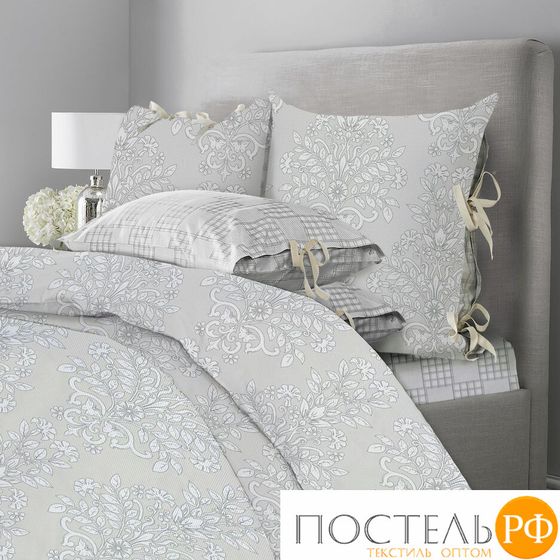 5044/107 КПБ 2сп.ML Premium Chalet 2023 н(2)70*70 н(2)50х70 сатин бархатный серый