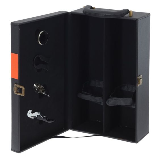 Шкатулка для бутылок с набором сомелье, Д20,5 Ш11,5 В35,5 см