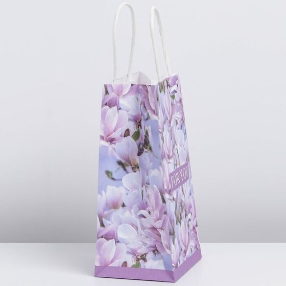 !Пакет крафтовый 2 штуки For you, 12 × 21 × 9 см.