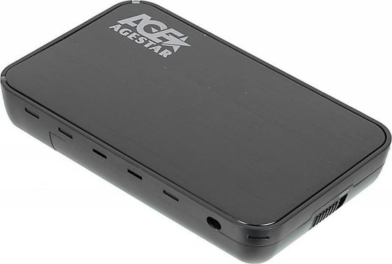 Внешний корпус для HDD AgeStar 3UB3A8-6G SATA II USB3.0 пластик черный 3.5&quot;