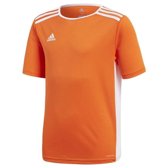 Мужская спортивная футболка оранжевая T-shirt adidas Entrada 18 JSY Y Jr CF1043