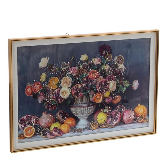 Панно с кристальным декором, L65 W3 H44 см