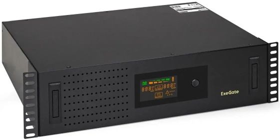 ИБП ExeGate ServerRM UNL-3000.LCD.AVR.2SH.3C13.USB.3U 1800Вт 3000ВА (EX293852RUS)