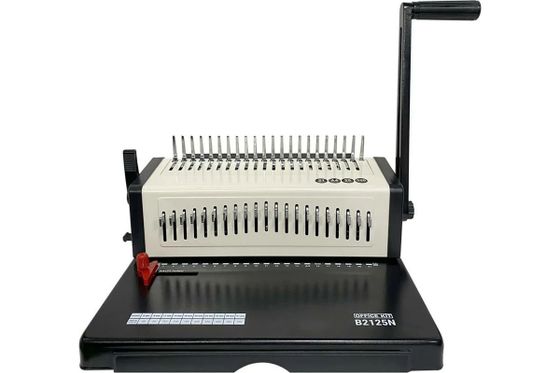 Переплетчик Office Kit B2125N A4/перф.23л.сшив/макс.500л./пластик.пруж. (4.5-51мм)