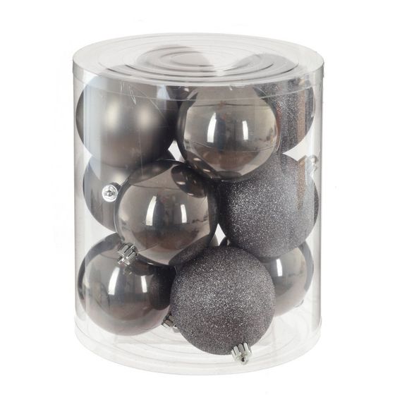Набор из 12шт Украшение новогоднее &quot;Шар&quot;, D9 см,  L19 W19 H21,5 см