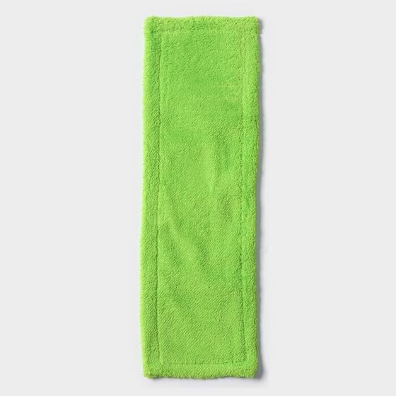 Насадка для плоской швабры Доляна, 42×12 см, микрофибра, цвет зелёный