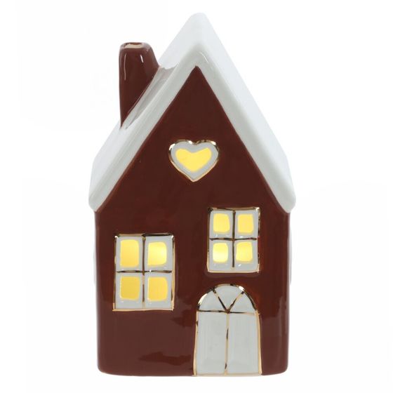 Изделие декоративное &quot;Домик&quot; с подсветкой (LR44x2), L8,5 W7 H14 см, 2в.