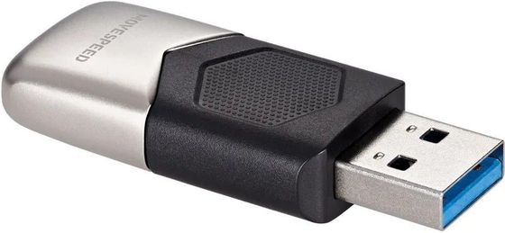 Флеш диск 64GB Move Speed YSUKS USB 3.0 черный/серебристый металл (YSUKS-64G3N)
