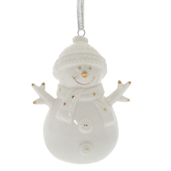 Украшение новогоднее &quot;Снеговик&quot;, L6 W5 H8,5 см, 3в.