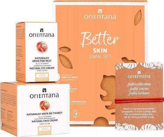 Orientana Orientana, Zestaw BETTER SKIN Snail Set: krem do twarzy, pod oczy i bransoletka