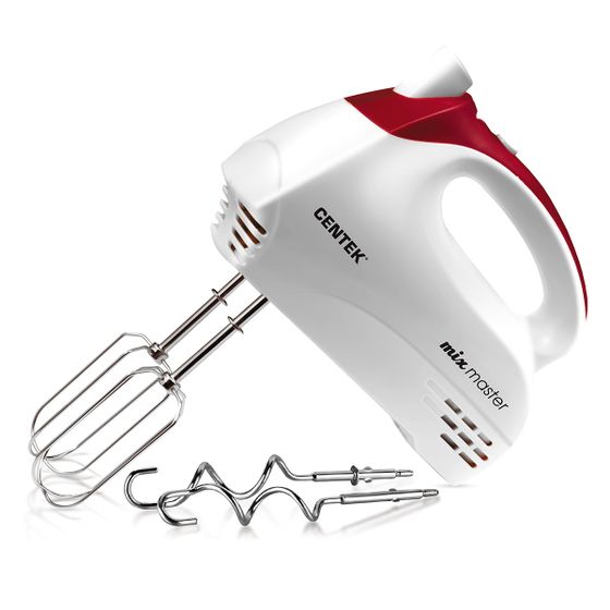 Миксер ручной Centek CT-1117 350Вт белый/вишня