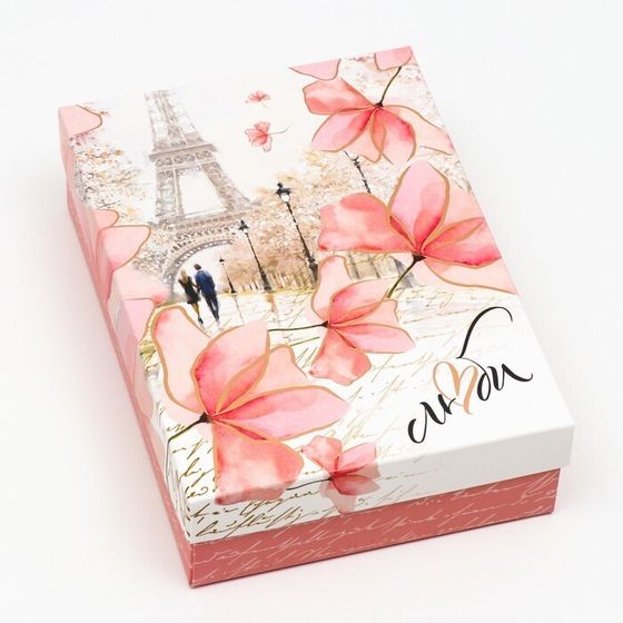 !Подарочная коробка &quot;Люби&quot;, 2 штуки 21 х 15 х 7 см