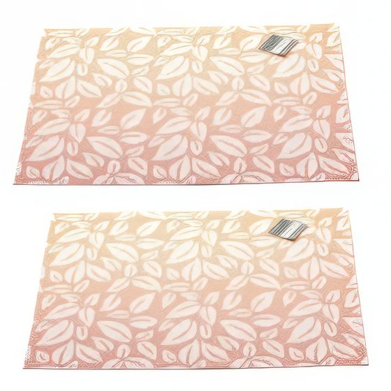 !09 Салфетка под горячее (набор 2 штуки) "Листья" 30/40 см.