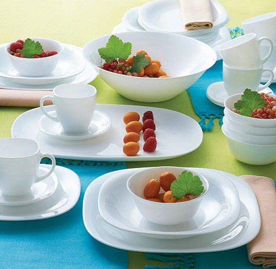 Столовый набор КАРИН БЕЛЫЙ 46 предметов