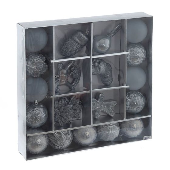 Набор из 20шт Украшение новогоднее "Шар", L40 W8 H40 см