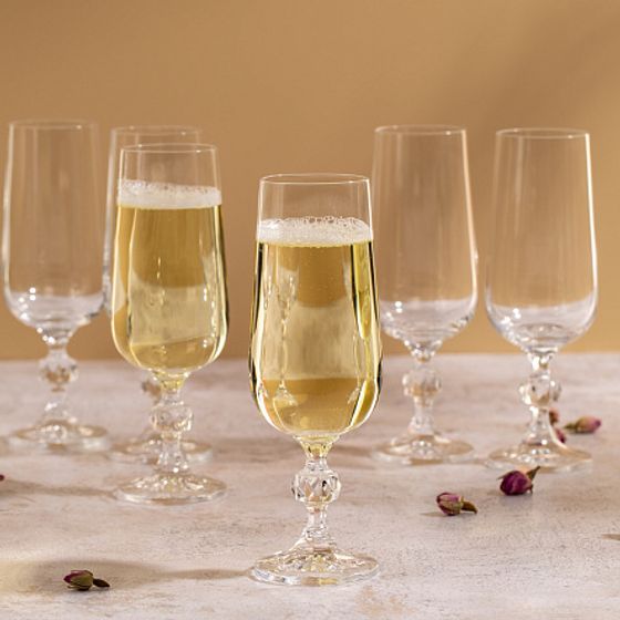 Набор фужеров для шампанского CLAUDIA 6шт 180мл
