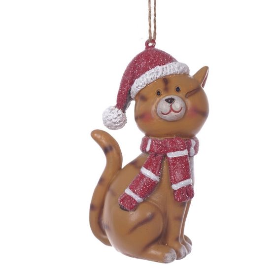 Фигурка декоративная подвесная &quot;Кошка&quot;,  L5 W4 H9 см, 2в.