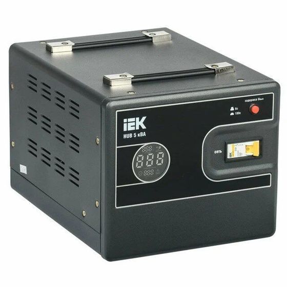 Стабилизатор напряжения IEK Hub 5000Вт 5000ВА черный