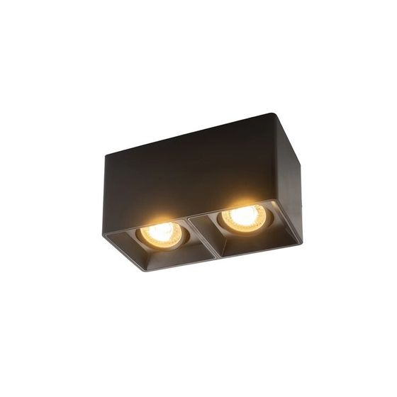 DK3035-BK  Накладной поворотный светильник под сменную лампу SORO, IP20, 15W, GU5.3, LED, черный, пл