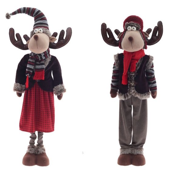 Игрушка набивная &quot;Олень&quot; (телескоп ноги), L67 W39 H200/97 см, 2в.