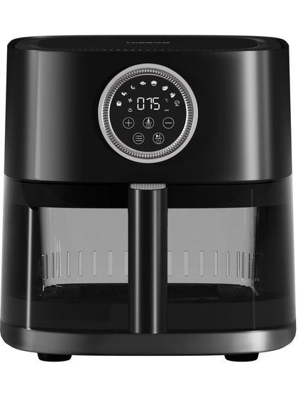 Аэрогриль Hiberg GF 400 GB 4л 1350Вт черный