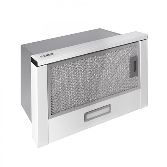 Вытяжка встраиваемая Exiteq EX-1076 white glass управление: механическое (1 мотор)
