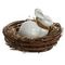 Изделие декоративное &quot;Гнездо с зайчиком&quot;, L12 W12 H8 см
