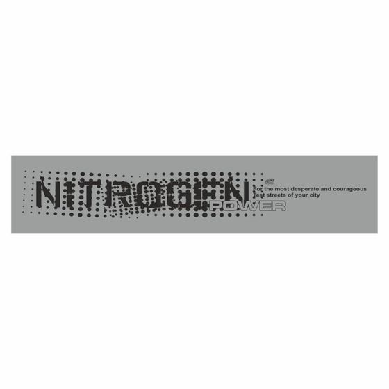 Полоса на лобовое стекло &quot;NITROGEN POWER&quot;, серебро, 1220 х 270 мм