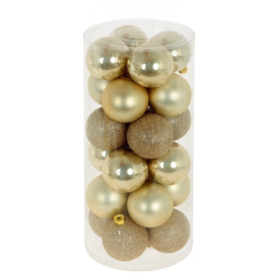 Набор из 24шт Украшение новогоднее "Шар", D 6 см, L14 W14 H31 см