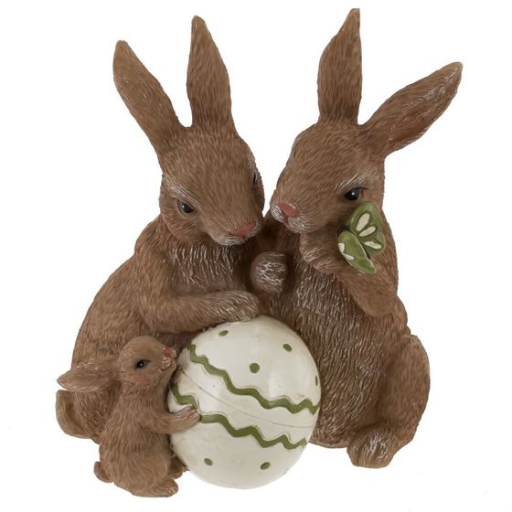 Фигурка декоративная &quot;Зайцы&quot;, L13 W8,5 H14 см