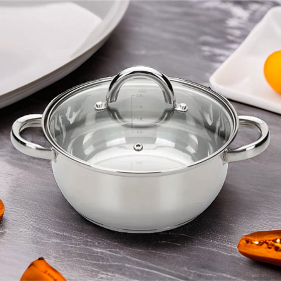 Кастрюля с крышкой GRACE 20х9.5см 2.8л