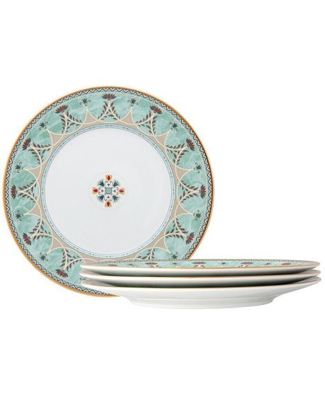 Serene Garden 4 Piece Dinner Plates Set, 10.5&quot;, Service for 4