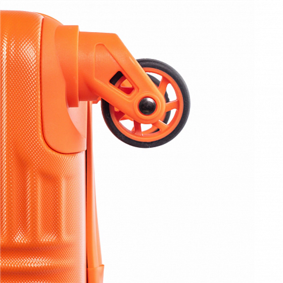 Чемодан SUNSTONE оранжевый M ABS в полоску