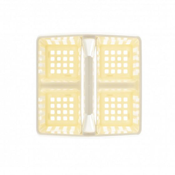 Подставка под столовые приборы ЛОФТ LIGHT 150х160х160мм без поддона, слоновая кость