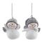 Фигурка декоративная подвесная "Снеговик",   L4,5 W4 H5,5 см, 2в.