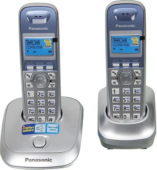 Р/Телефон Dect Panasonic KX-TG2512RUS серебристый