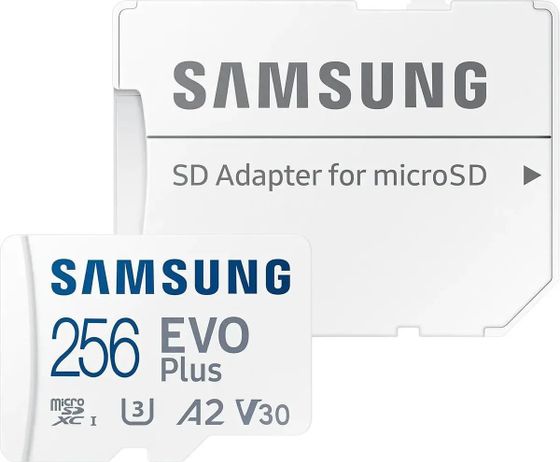 Карта памяти microSDXC 256GB SAMSUNG EVO PLUS + адаптер (MB-MC256KA/EU)