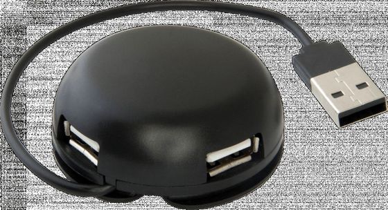 Разветвитель USB 2.0 Defender 4PORT QUADRO LIGHT 4порт. черный (83201)