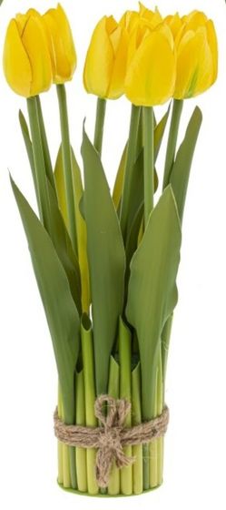 Цветочная композиция &quot;Тюльпан&quot;, L12 W12 H28,5 см