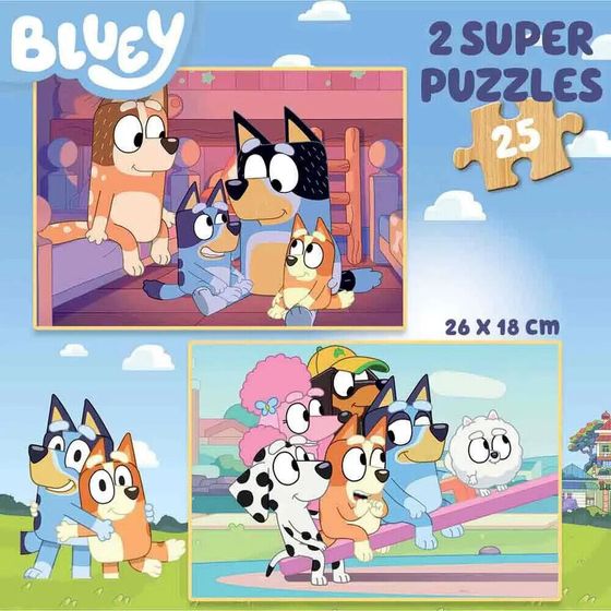 EDUCA BORRAS 2X25 Bluey Wooden Puzzle