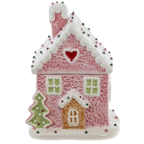 Конфетница &quot;Пряничный дом&quot;, 400 мл, L10,5 W10,5 H16 см, 2в.